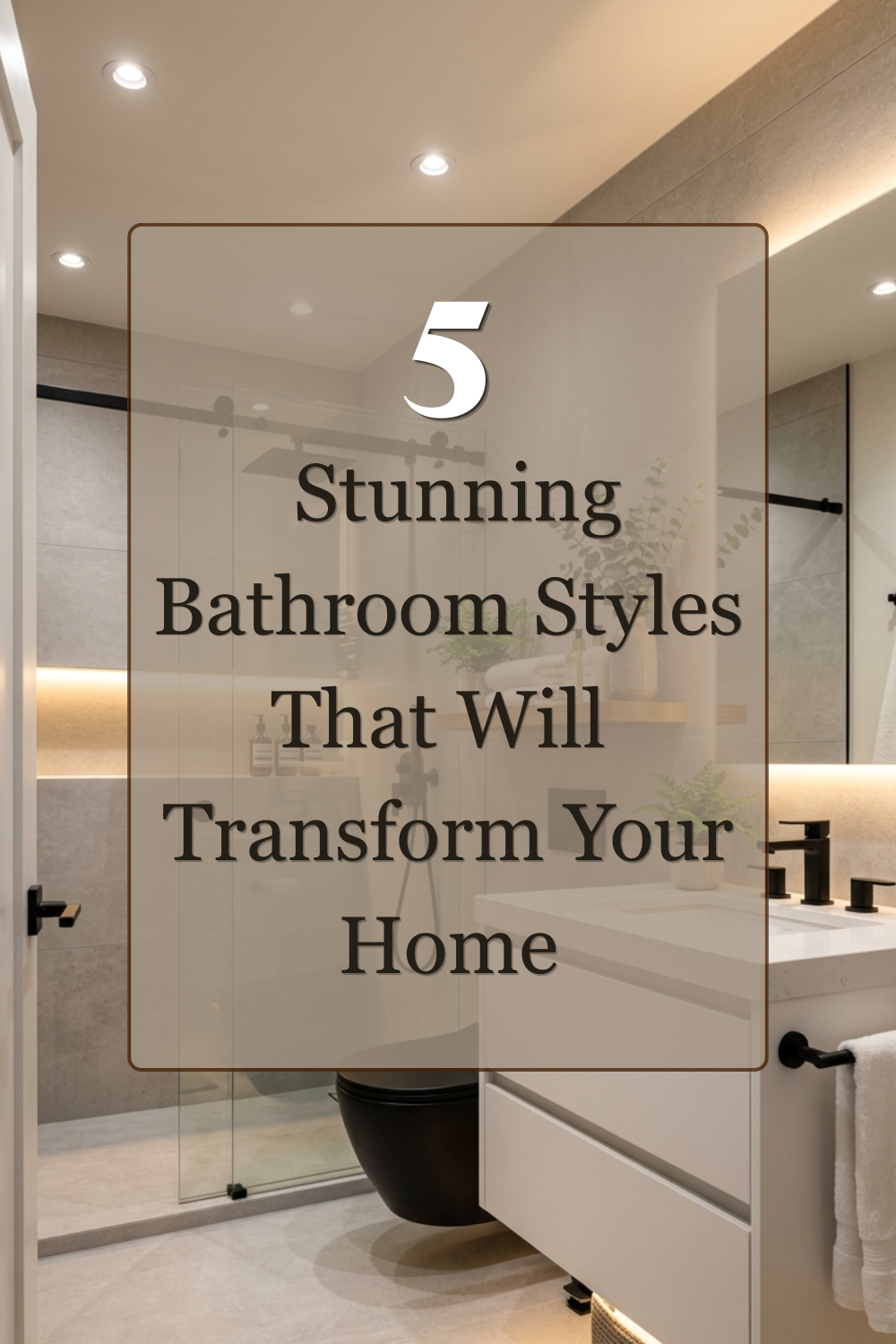 5 Stunning Bathroom Styles That Will Transform Your Home 1 5 Stunning Bathroom Styles That Will Transform Your Home