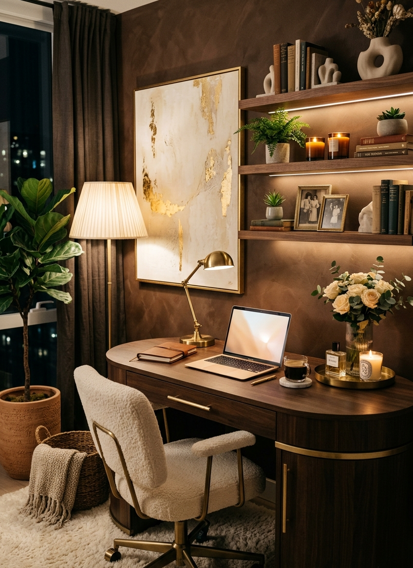 8 Home Office Ideas for Women That Are Stylish, Cozy & Pinterest-Worthy 1 8 Home Office Ideas for Women That Are Stylish, Cozy & Pinterest-Worthy