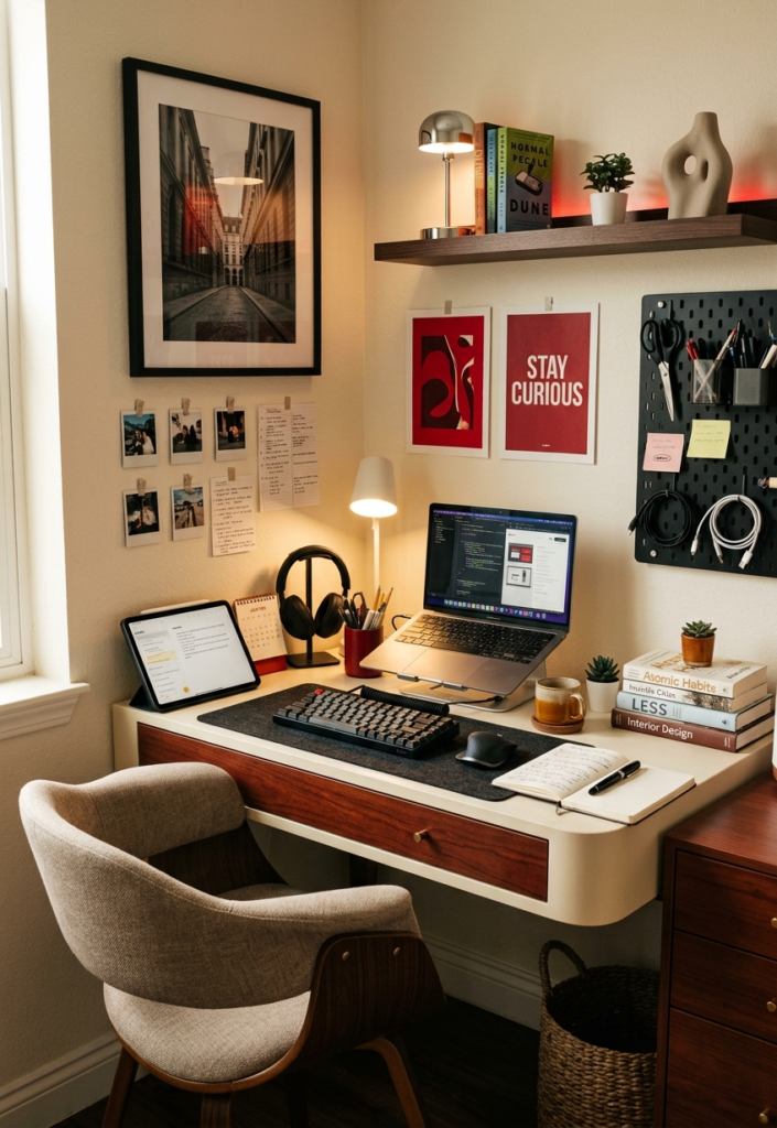 7 Gen Z Aesthetic Study Desk Setup Ideas for Small Spaces 4 image 4
