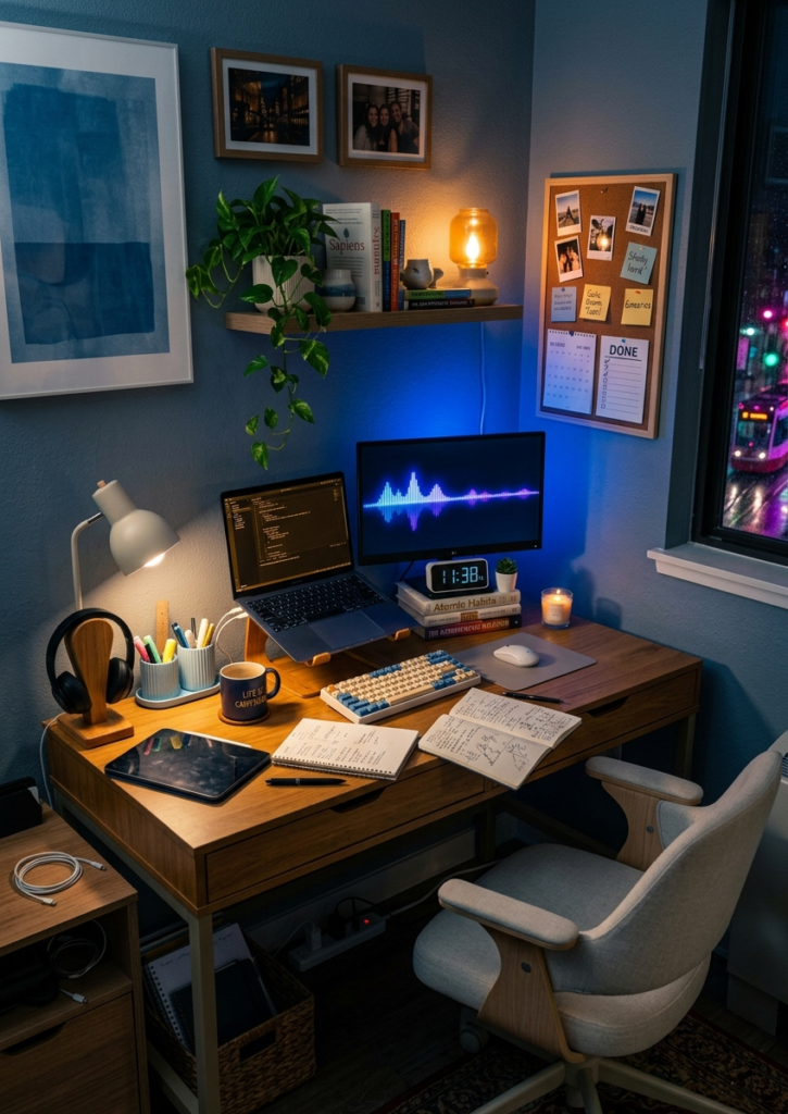 7 Gen Z Aesthetic Study Desk Setup Ideas for Small Spaces 7 image 7