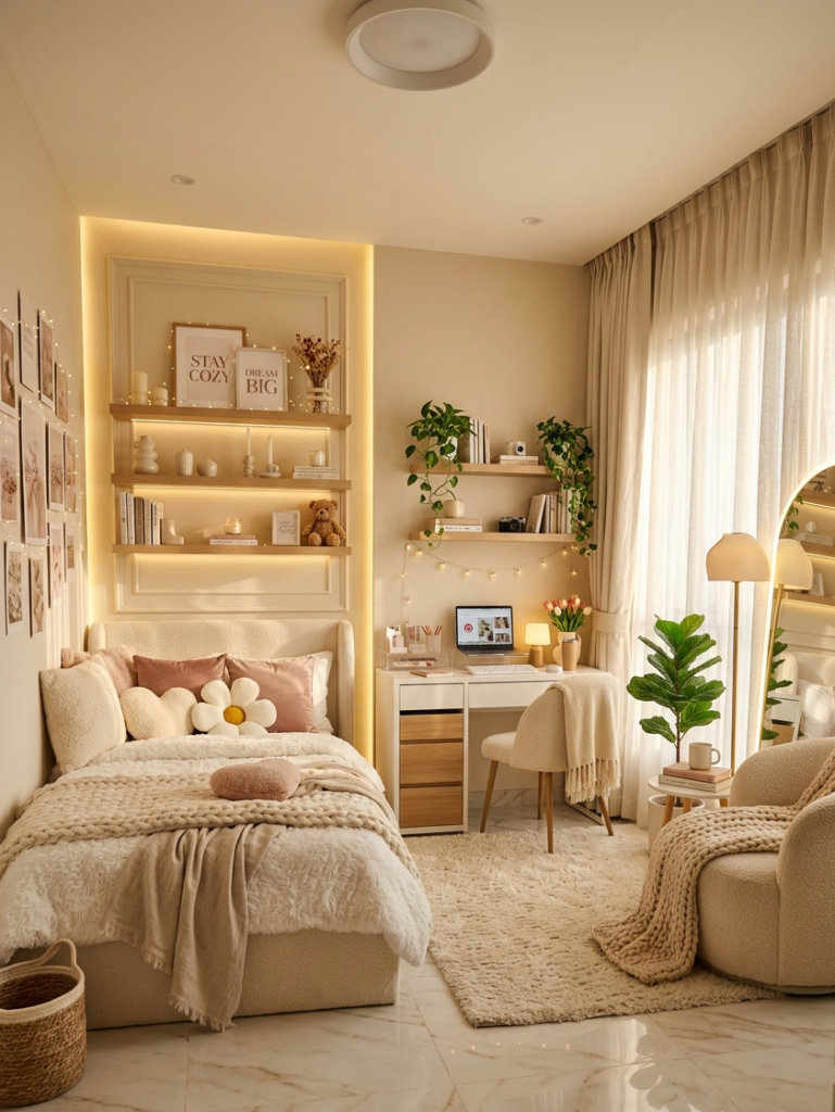Dreamy Teen Room Ideas You'll Want to Copy in 2026 (Cozy, Stylish & Pinterest-Worthy) 5 neutral pin 5