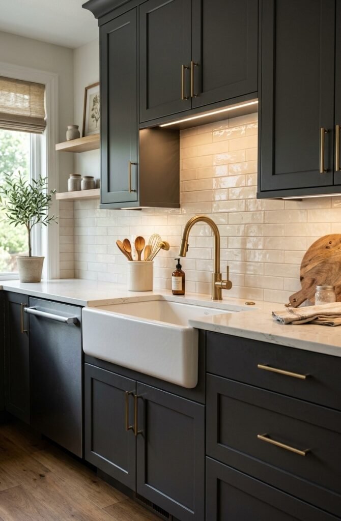 10 Kitchen Sink Ideas That Make Your Kitchen Look More Stylish 3 charcoal-kitchen-sink-idea