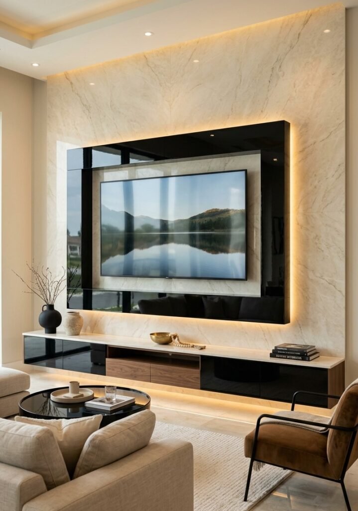 10 Modern Luxury TV Wall Ideas for a Stylish Living Room 4 Tv-Unit-Design