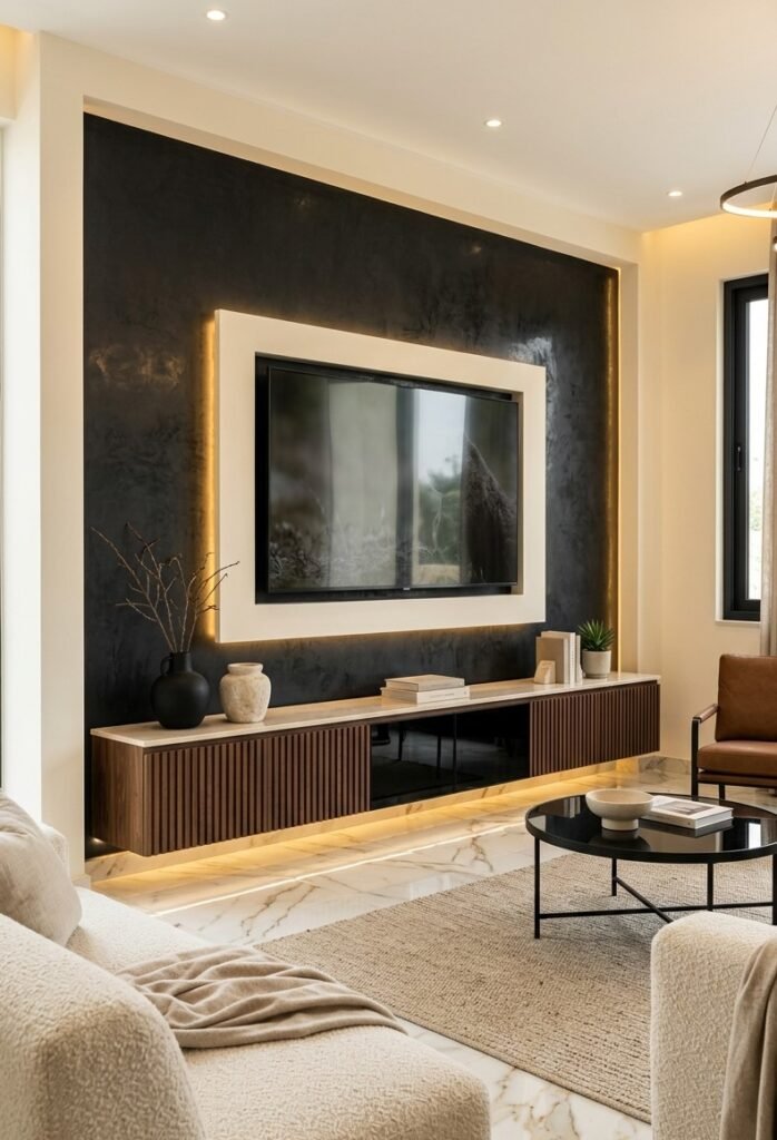 10 Modern Luxury TV Wall Ideas for a Stylish Living Room 6 Tv-Unit-Design