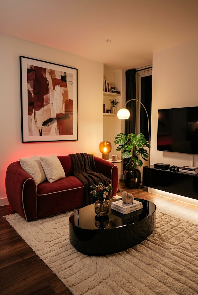 10 Vibey Apartment Living Room Ideas That Make Small Spaces Feel So Cozy 10 image 12