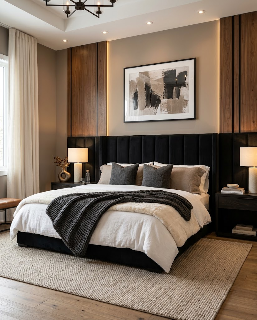 10 Modern Luxury Bedroom Accent Wall Ideas That Make Your Bedroom Look Expensive 12 image 34