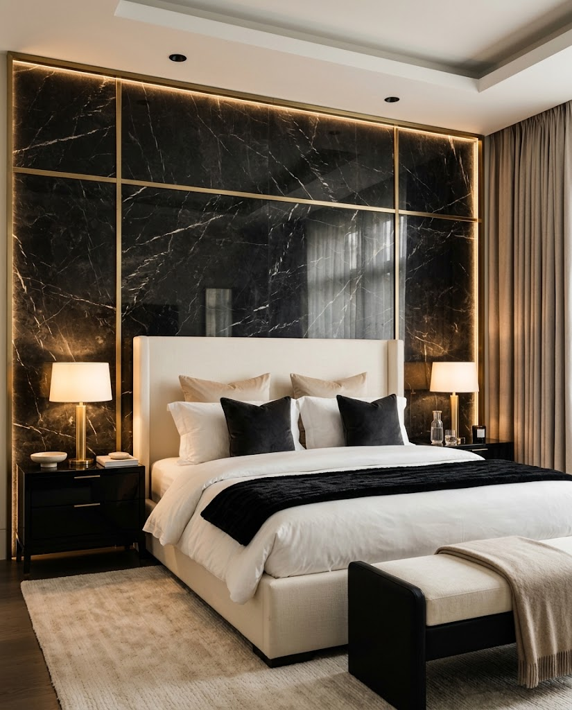 10 Modern Luxury Bedroom Accent Wall Ideas That Make Your Bedroom Look Expensive 2 image 35