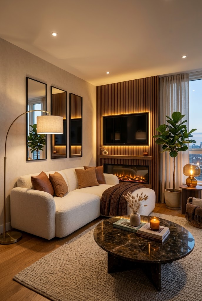 10 Vibey Apartment Living Room Ideas That Make Small Spaces Feel So Cozy 7 image 9